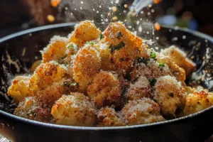 Deliciously Golden Parmesan Roasted Cauliflower