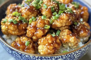 Deliciously Irresistible Sticky Sesame Cauliflower