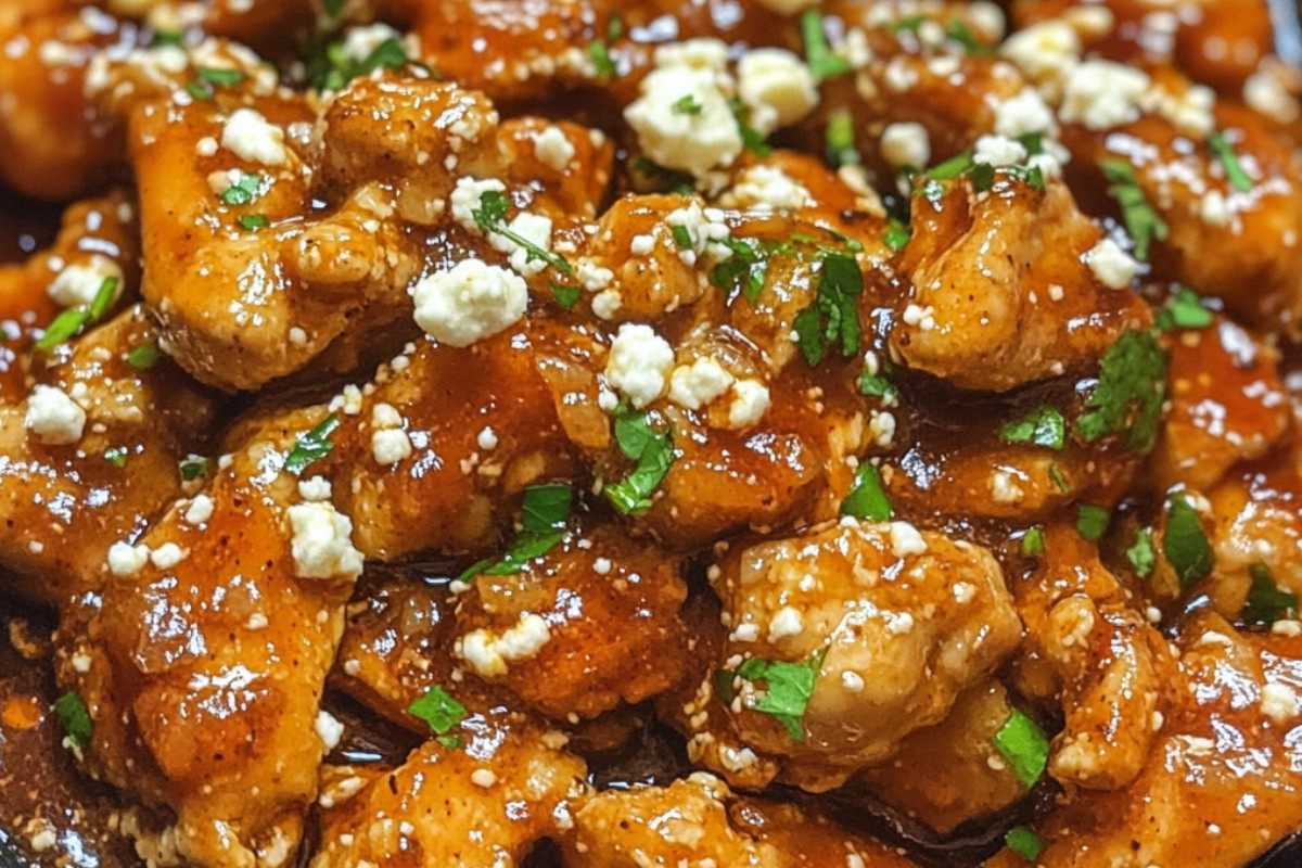 Irresistibly Spicy Honey Feta Chicken Delight
