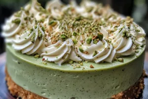 Heavenly Delight Pistachio Cheesecake