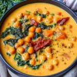 Creamy Delightful Tuscan Chickpea Soup