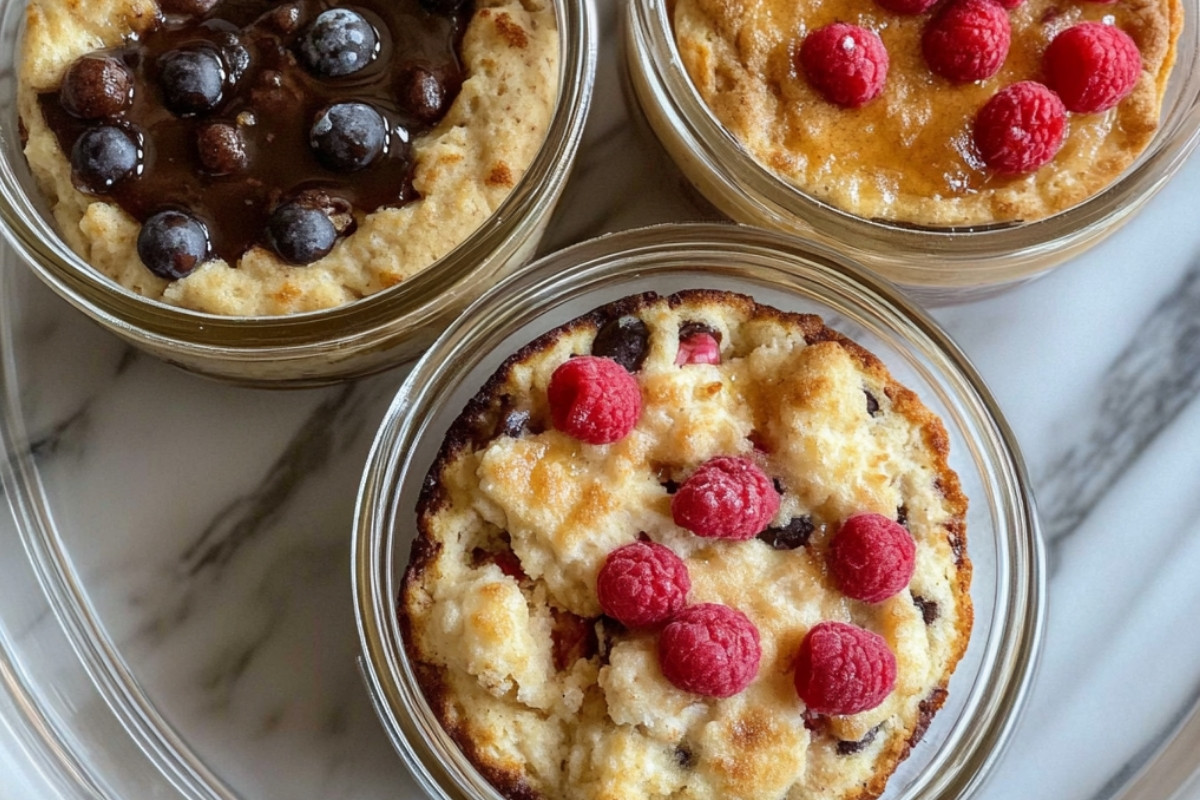 Baked Protein Pancake Bowls for Delicious Meal Prep