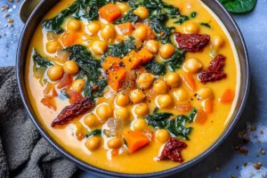 Creamy Delightful Tuscan Chickpea Soup