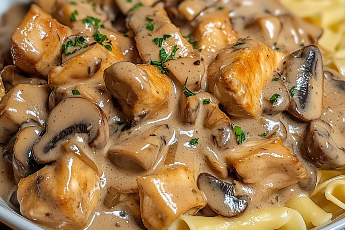Delicious Homemade Chicken Stroganoff