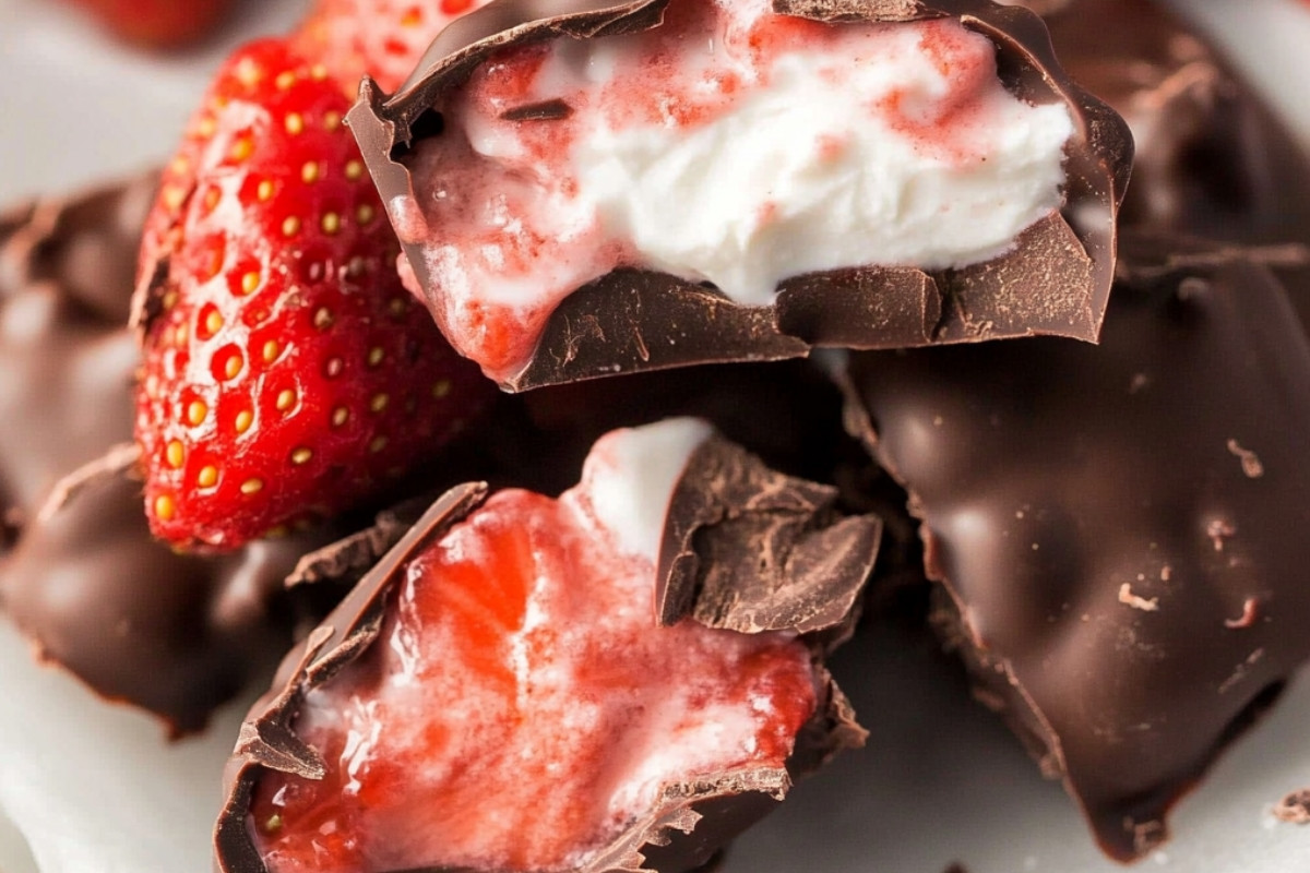 Delightful Chocolate Strawberry Yogurt Clusters