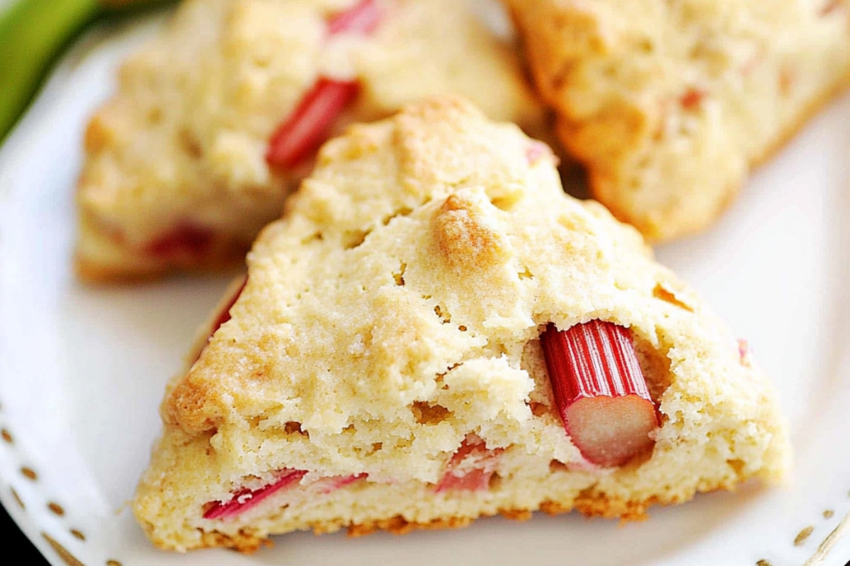 Delightful Rhubarb Scones