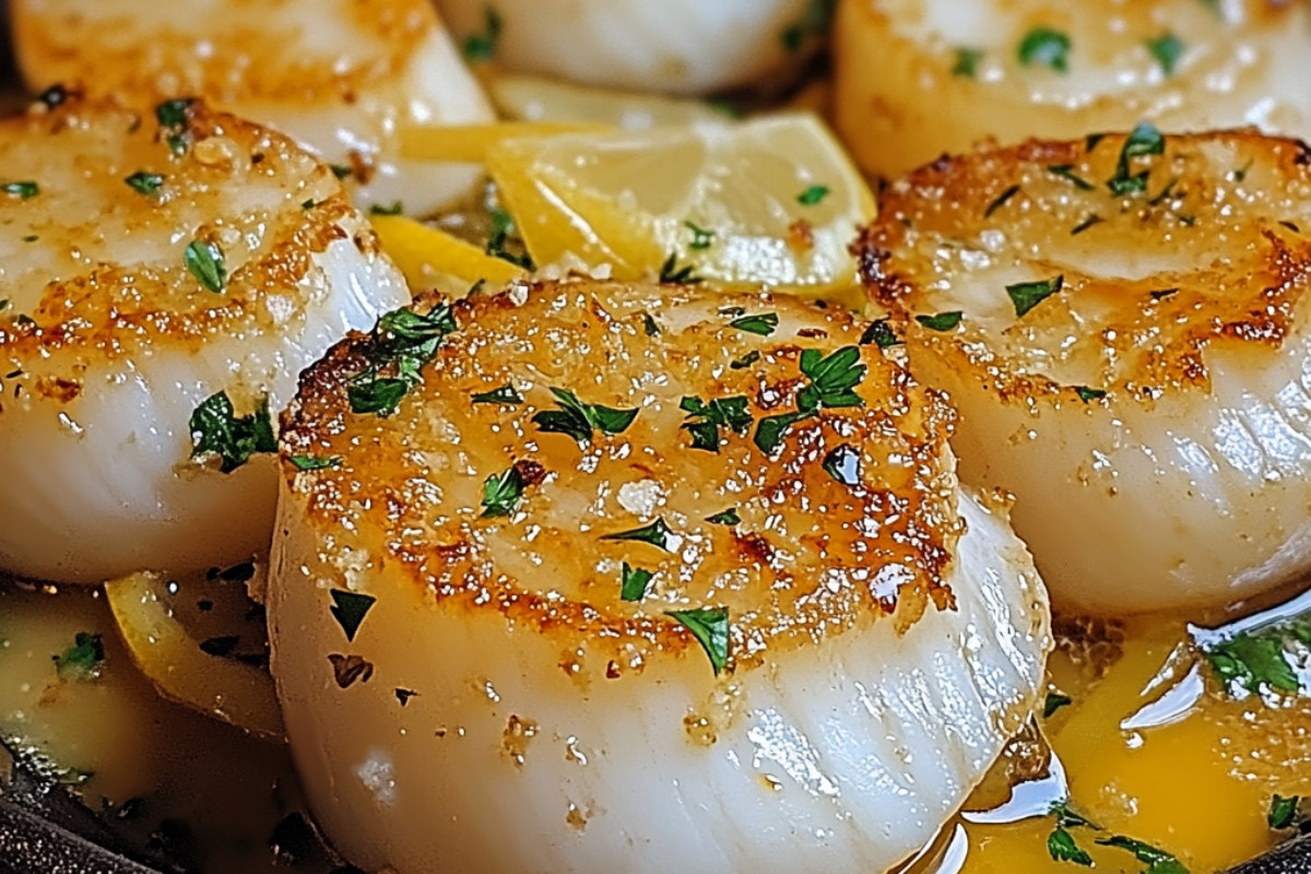 Garlic Butter Delight Baked Scallops