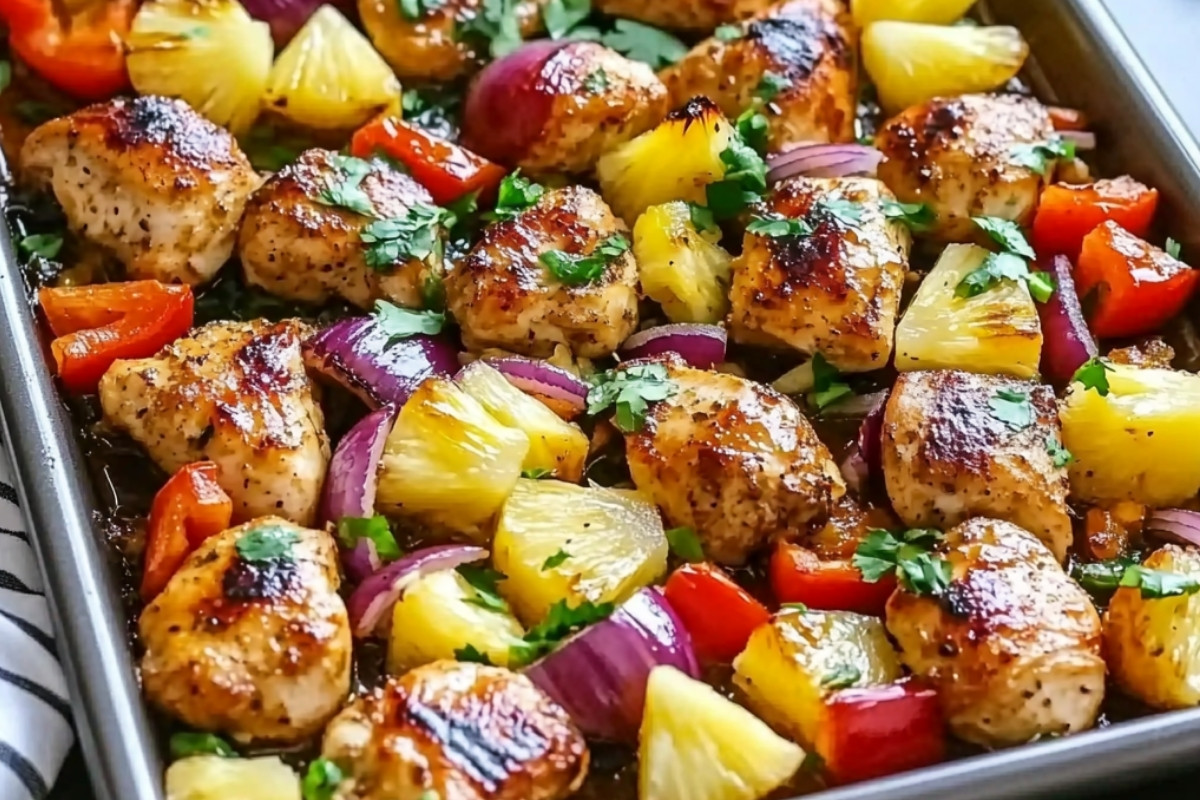 Hawaiian Chicken Sheet Pan: A Delicious Tropical Escape for Dinner
