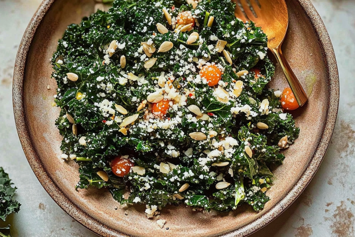 Lemony Delight: Parmesan Kale Salad