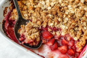 Strawberry Rhubarb Delight Crisp