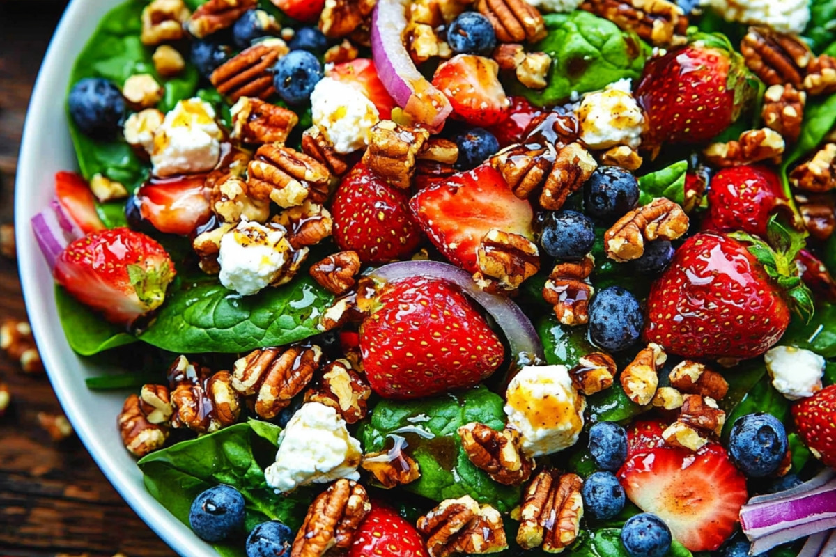 Strawberry Spinach Salad Delight