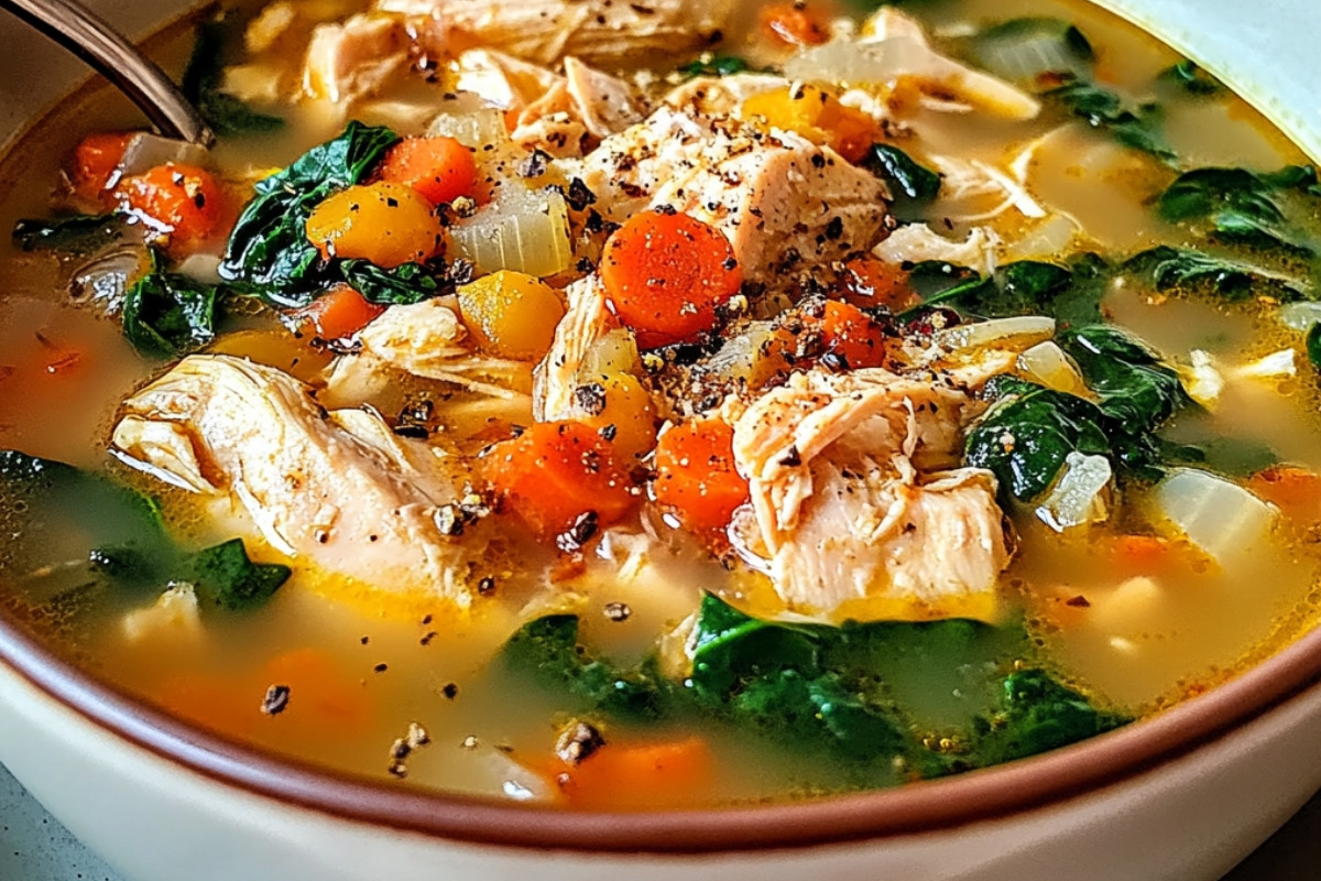 Tuscan Chicken Soup Delight