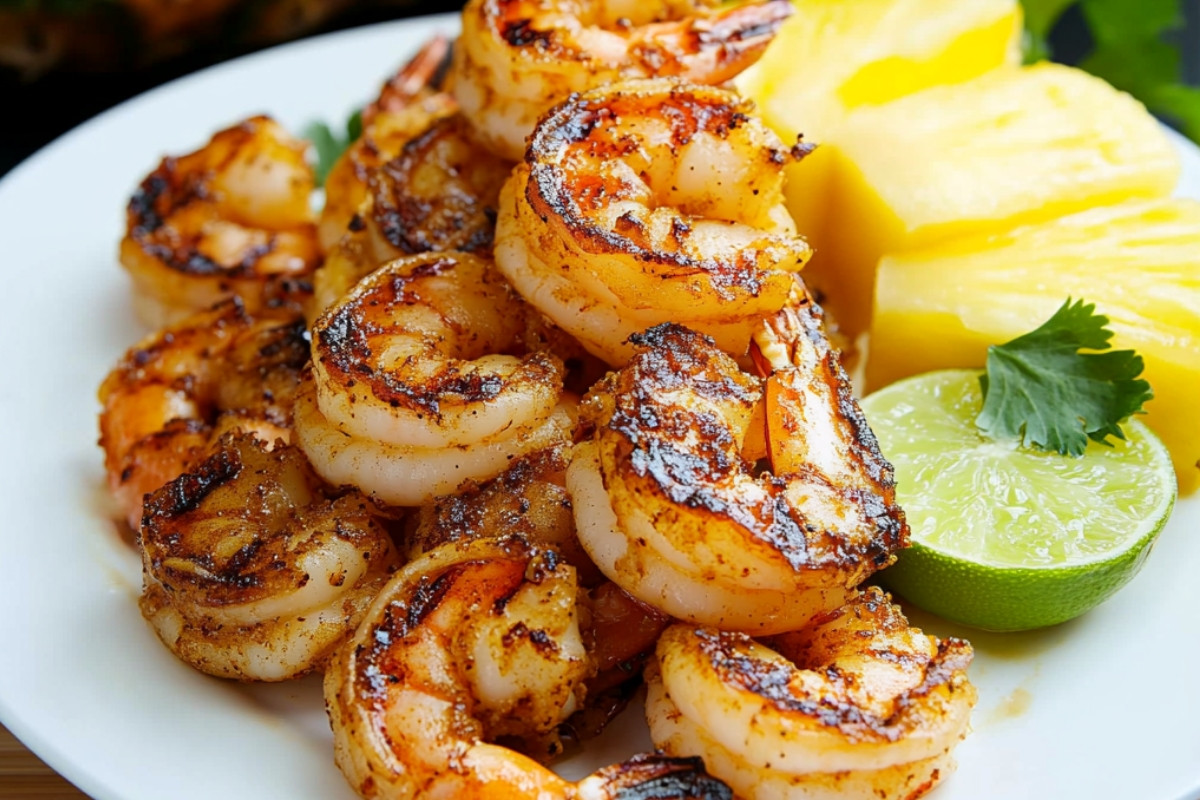 Grilled Jerk Shrimp and Pineapple Delight