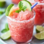Watermelon Mint Lime Delight Slushies