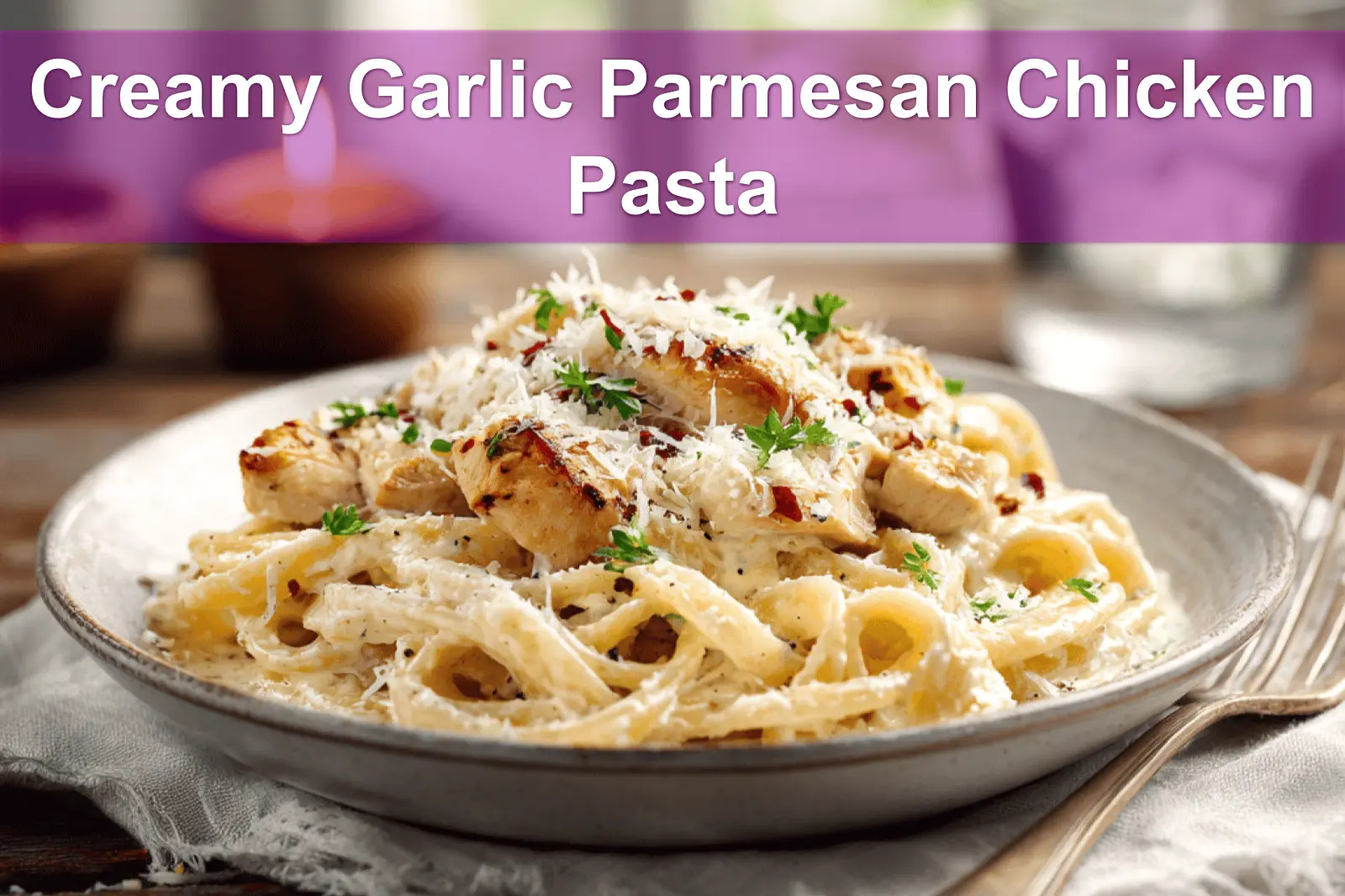 Creamy Garlic Parmesan Chicken Pasta: Restaurant Flavor at Home