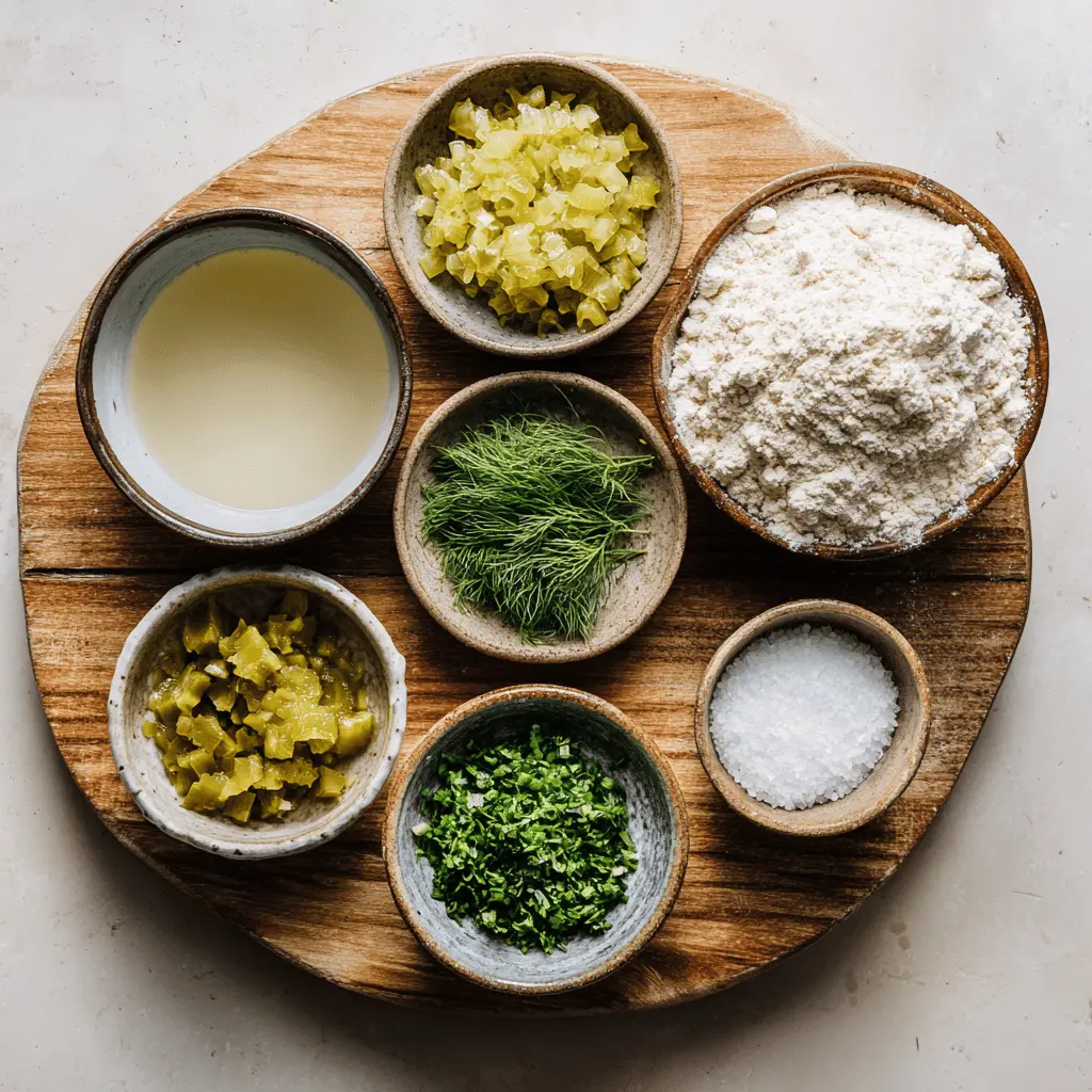 Dill Pickle Sourdough Bread showcased with natural lighting and minimal setup