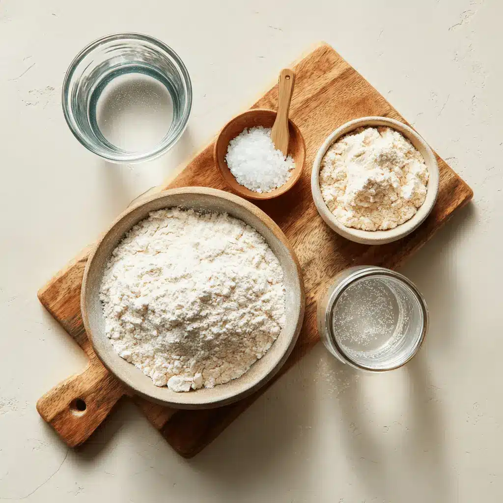 Dutch Oven Sourdough Bread presented on white cloth with clear glass of water beside it