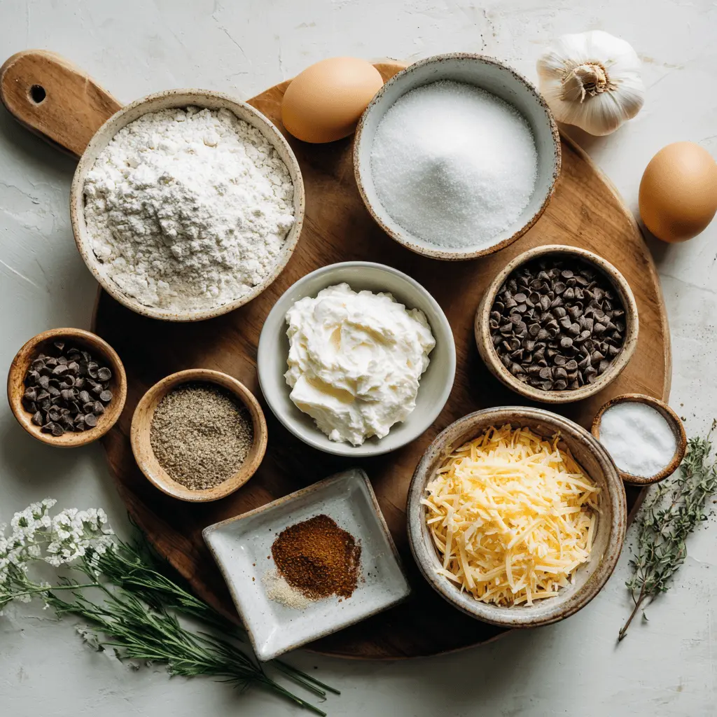 Greek Yogurt Bagels: Easy, Healthy, and Delicious Homemade Recipe 4 Golden-brown Greek Yogurt Bagels with seasoning, soft interior, and melted ingredients on a bright setup.