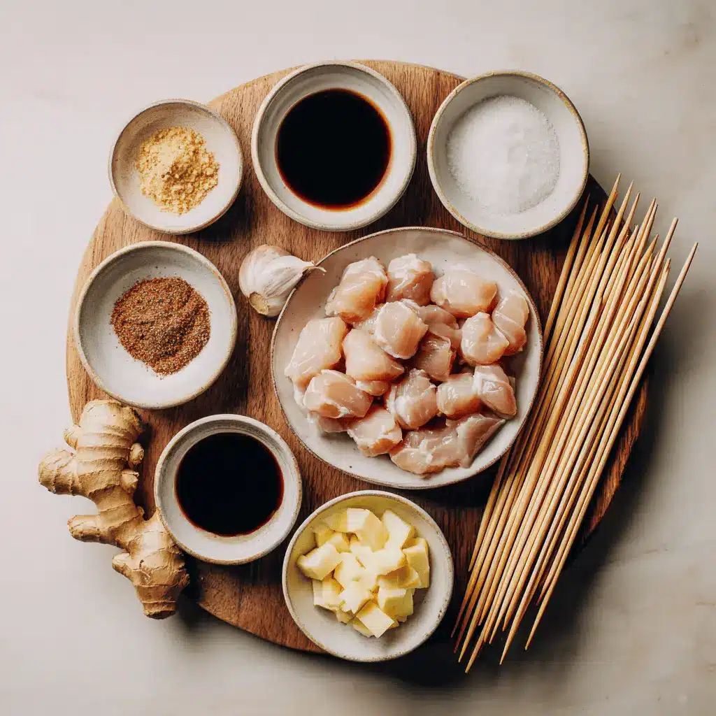 Japanese Chicken Yakitori Recipe for Authentic Grilled Flavor 4 Japanese Chicken Yakitori skewers on a white napkin with rich glaze and natural lighting.