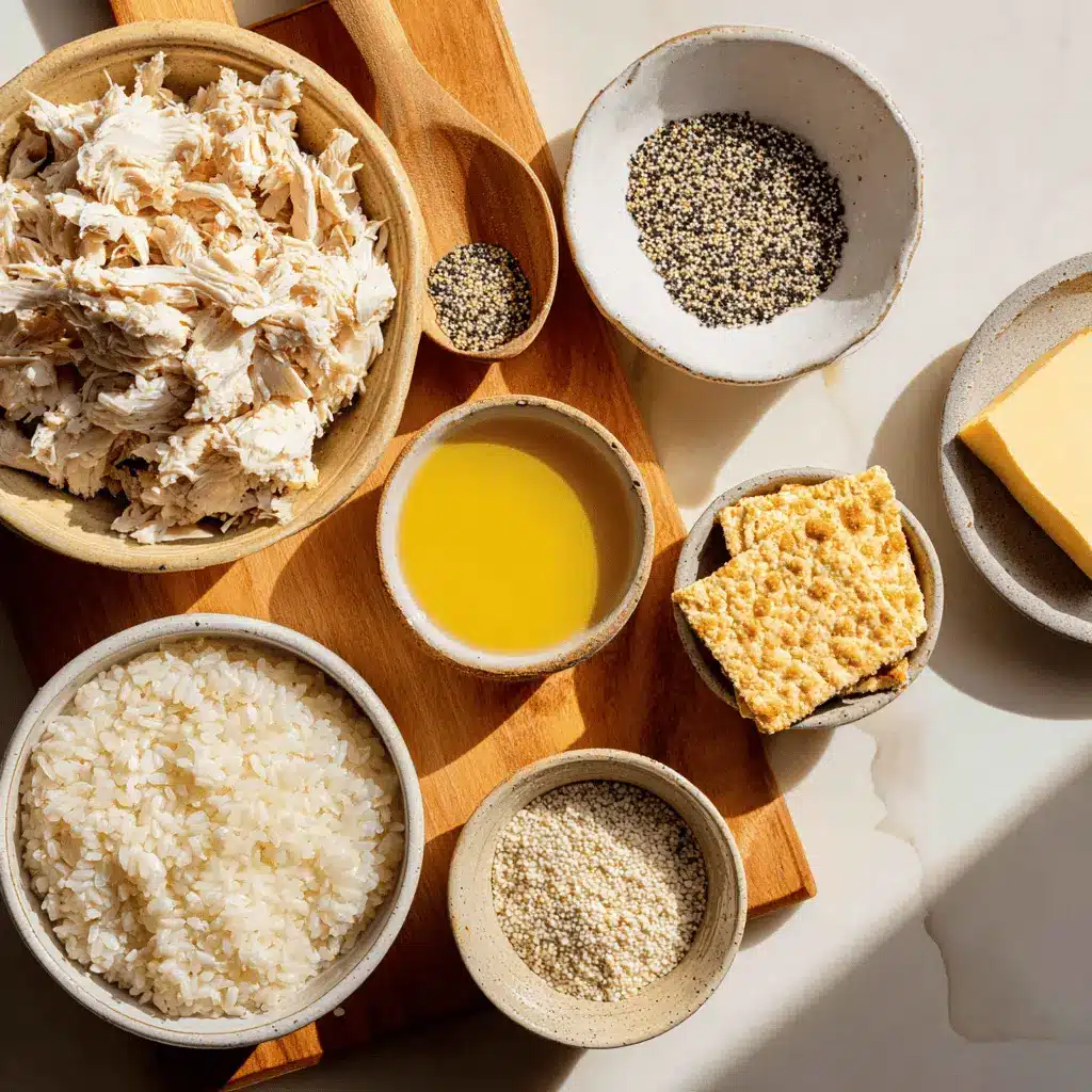 Poppy Seed Chicken Recipe for a Creamy Comfort Meal 4 Poppy Seed Chicken casserole served with creamy sauce and crushed crackers on a clean table.