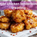 air fryer chicken tenderloins no breading plated golden glazed pieces with red pepper flakes