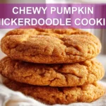 CHEWY PUMPKIN SNICKERDOODLE COOKIES warm soft cookies on white napkin with clear glass water