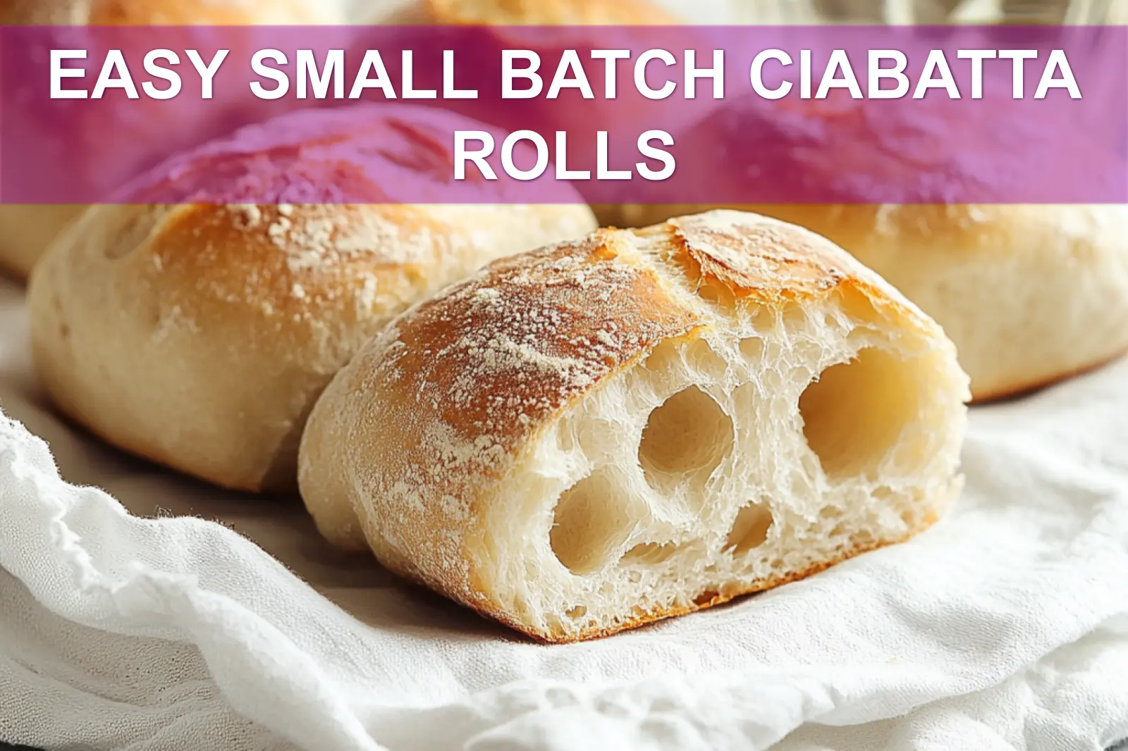 Easy Small Batch Ciabatta Rolls: Perfect Delicious Bread