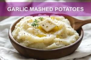 Garlic Mashed Potatoes: Easy Recipe for Comforting Joy GARLIC MASHED POTATOES warm buttery yukon and russet mash roasted garlic olive oil sea salt