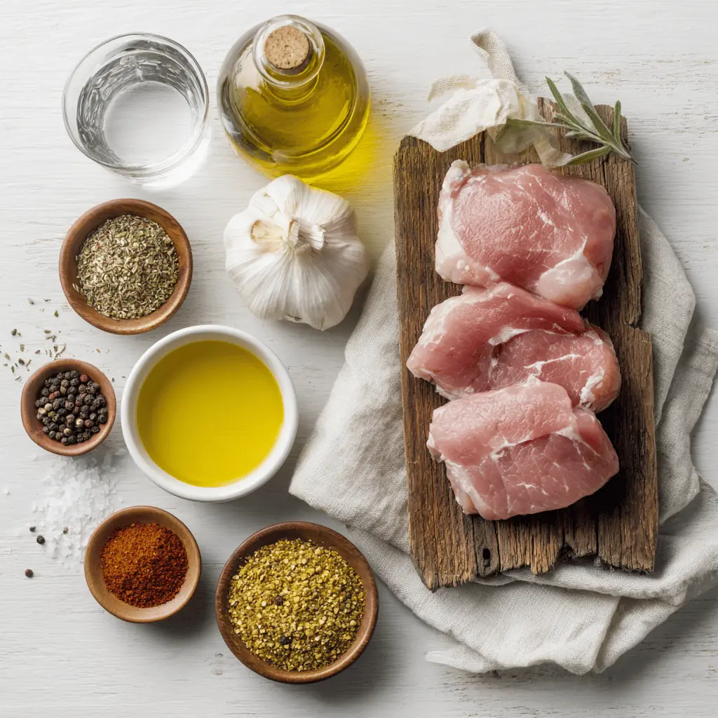 Air Fryer Pork Tenderloin Medallions: Easy Delicious Recipe 5 Air Fryer Pork Tenderloin Medallions plated on white napkin with glass of water and seasonings