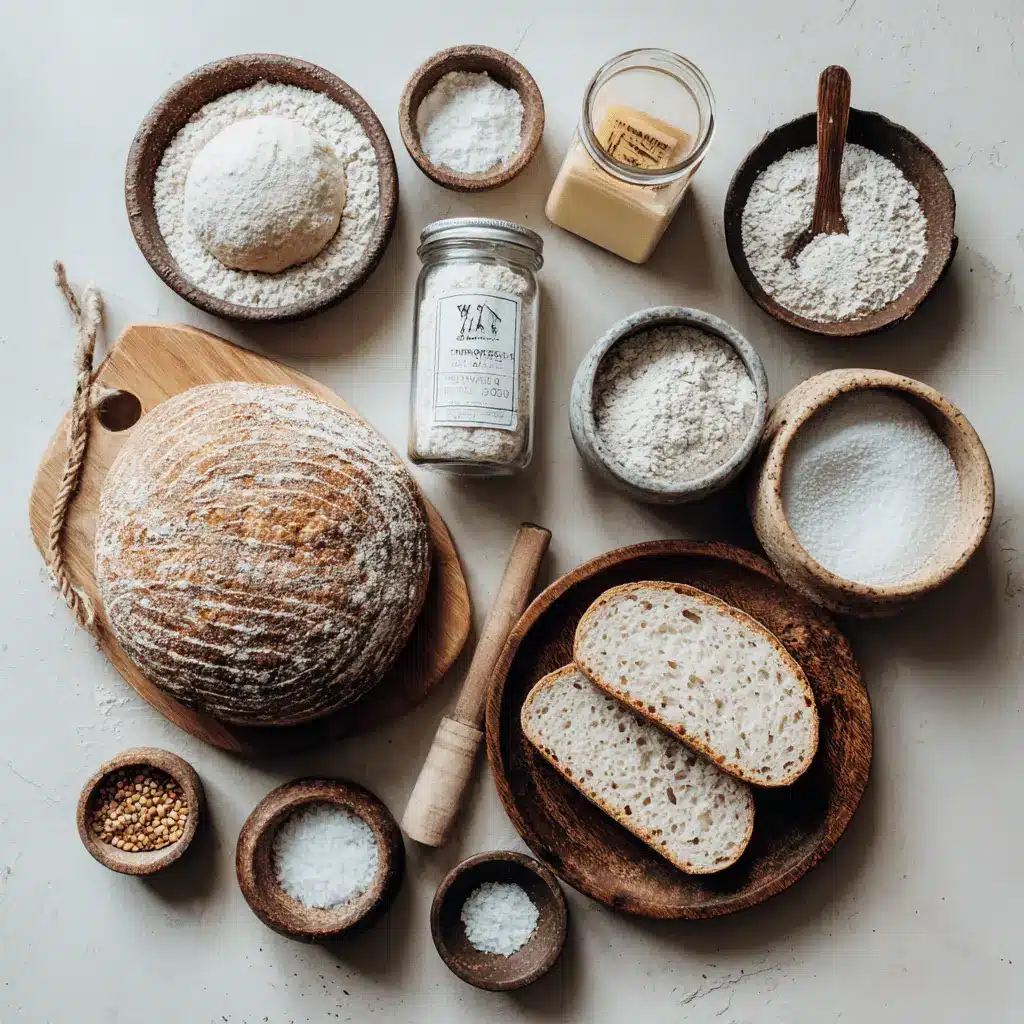 Beginner’s Sourdough Bread Recipe: Easy and Delicious Steps 5 BEGINNERS SOURDOUGH BREAD RECIPE warm crusted scored loaf on white cloth with water