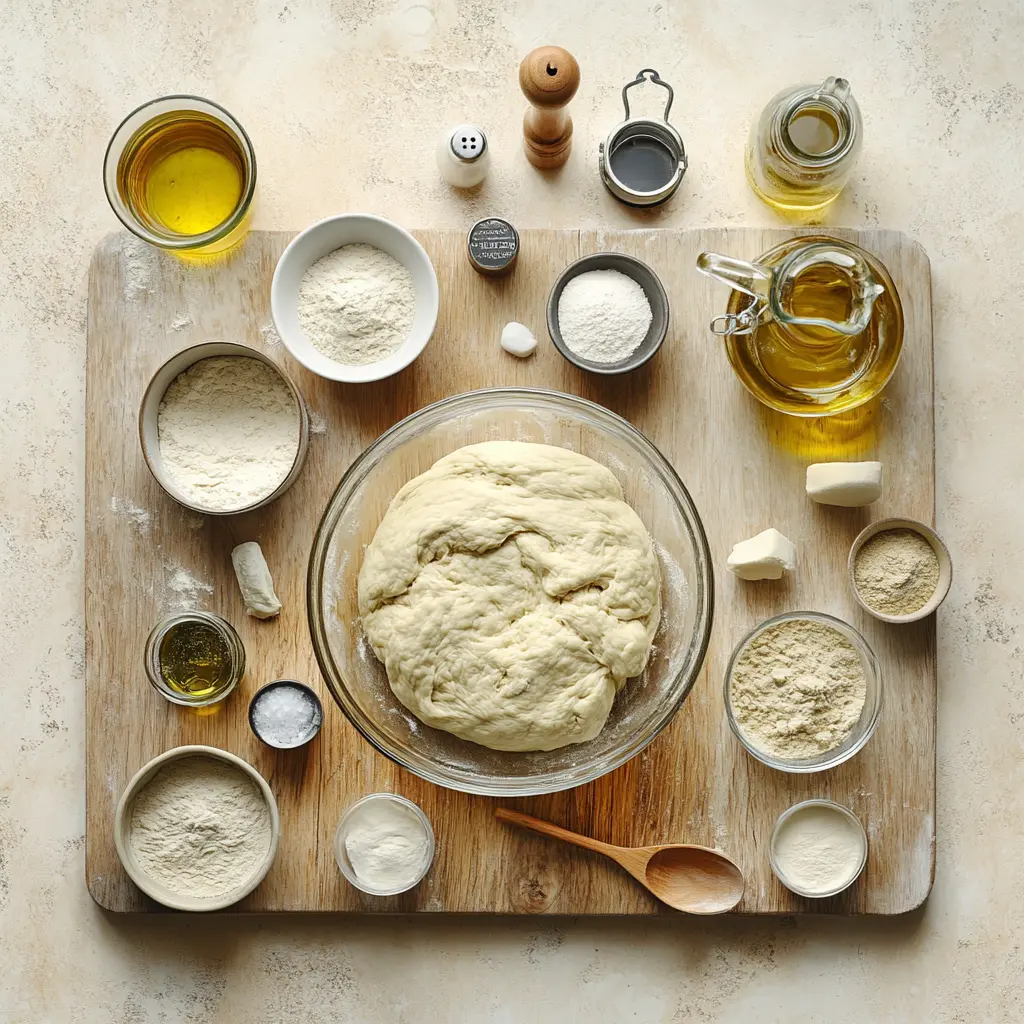 Italian Ciabatta Bread Paul Hollywood: Simple Delicious Recipe 5 ITALIAN CIABATTA BREAD PAUL HOLLYWOOD rustic torn loaf on white napkin with glass of water