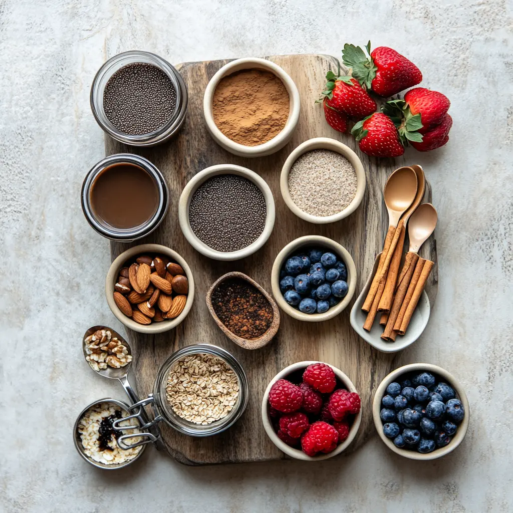 PROTEIN COFFEE CHIA PUDDING RECIPE creamy almond espresso chia pudding with berries and nuts