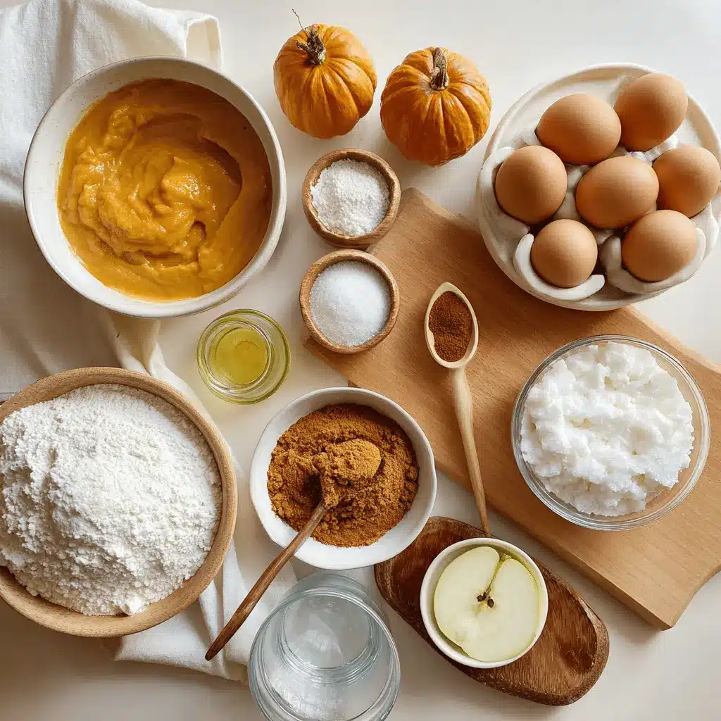 PUMPKIN APPLE MUFFINS hero shot three quarter angle warm tones on white cloth