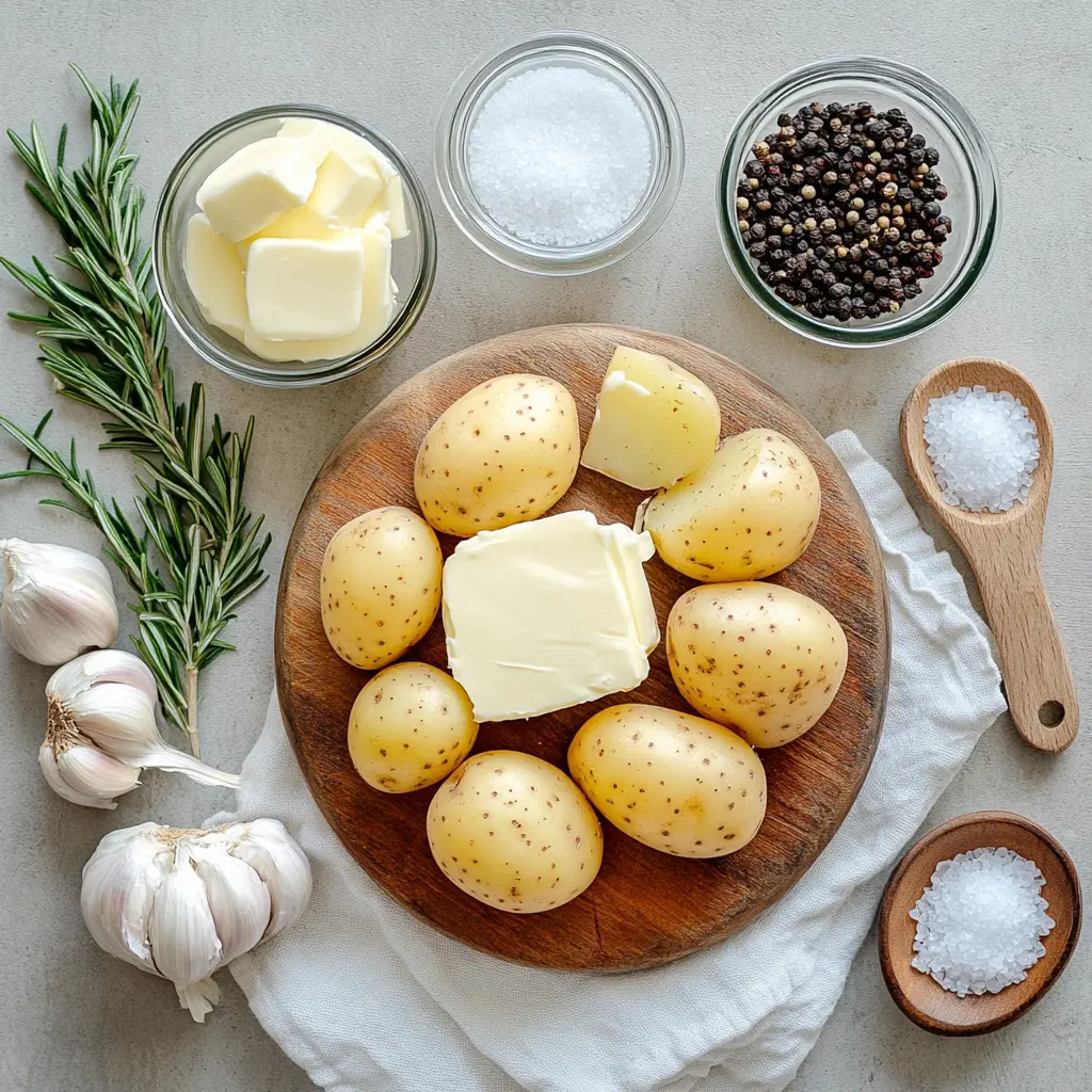 ROSEMARY GARLIC MASHED POTATOES creamy yukon gold potatoes with rosemary and garlic