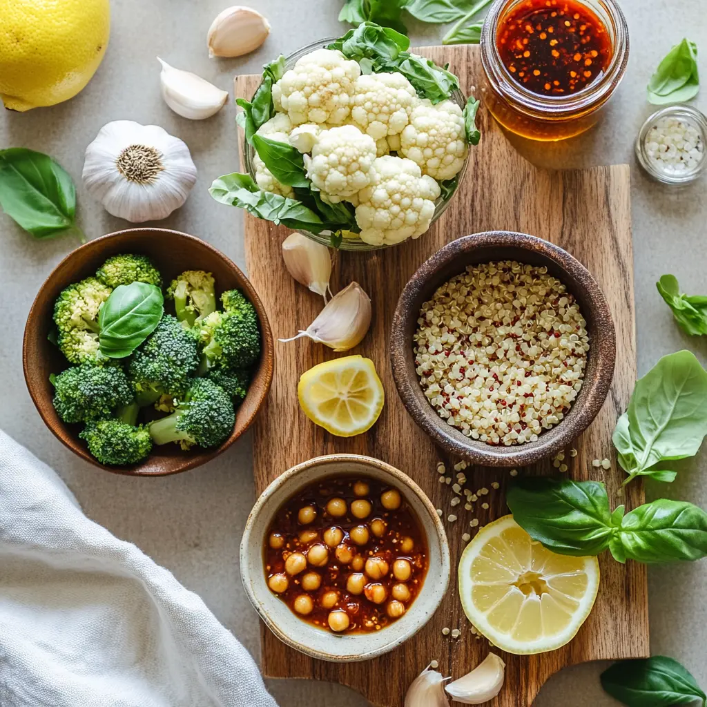 Veggie Quinoa Bowl with Chickpeas: Simple and Delicious Meal 5 VEGGIE QUINOA BOWL WITH CHICKPEAS vibrant plated bowl with roasted chickpeas and vegetables