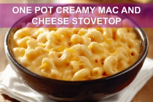 One Pot Creamy Mac and Cheese (Stovetop): Easy Delicious Magic ONE POT CREAMY MAC AND CHEESE STOVETOP creamy stovetop mac and cheese close up mouthwatering