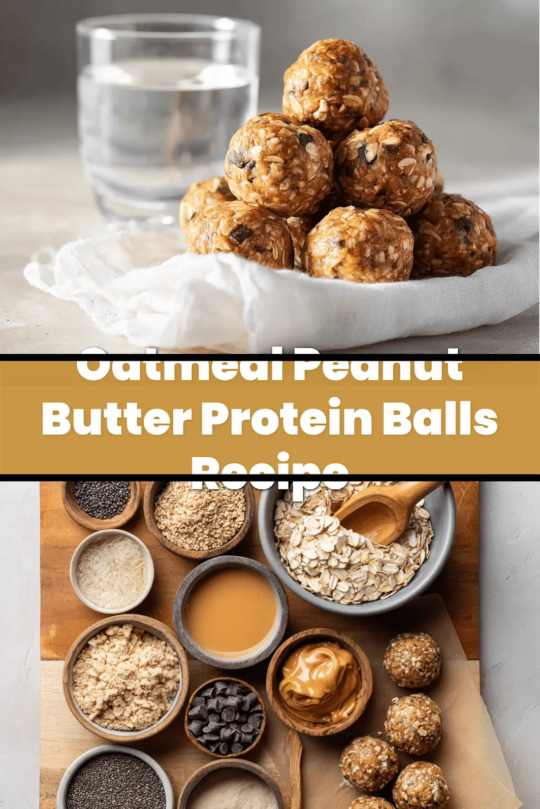 Oatmeal Peanut Butter Protein Balls Recipe: Irresistibly Easy & Delicious 6 Oatmeal Peanut Butter Protein Balls Recipe close up warm natural light ready to enjoy_pin