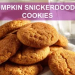 PUMPKIN SNICKERDOODLE COOKIES delicate fall treats on white napkin with clear water glass