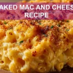 BAKED MAC AND CHEESE RECIPE hero close up golden crust melted cheeses comfort