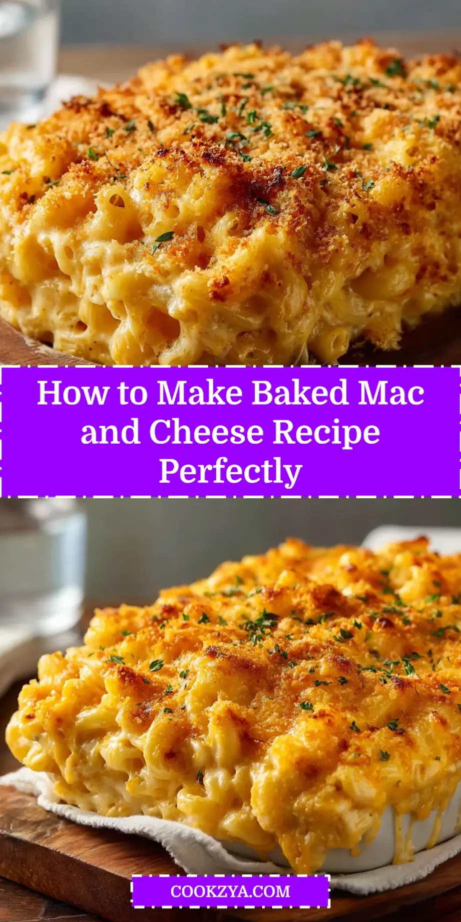 Baked Mac and Cheese Recipe Magic Comfort at Heart 6 BAKED MAC AND CHEESE RECIPE hero close up golden crust melted cheeses comfort_pin
