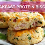 BREAKFAST PROTEIN BISCUITS warm cheddar feta ham sausage spinach chives basil