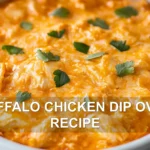 BUFFALO CHICKEN DIP OVEN RECIPE centered hero view, clean and uncluttered