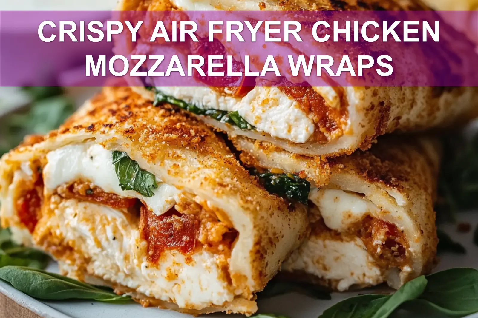 Crispy Air Fryer Chicken & Mozzarella Wraps: Ultimate Meal!