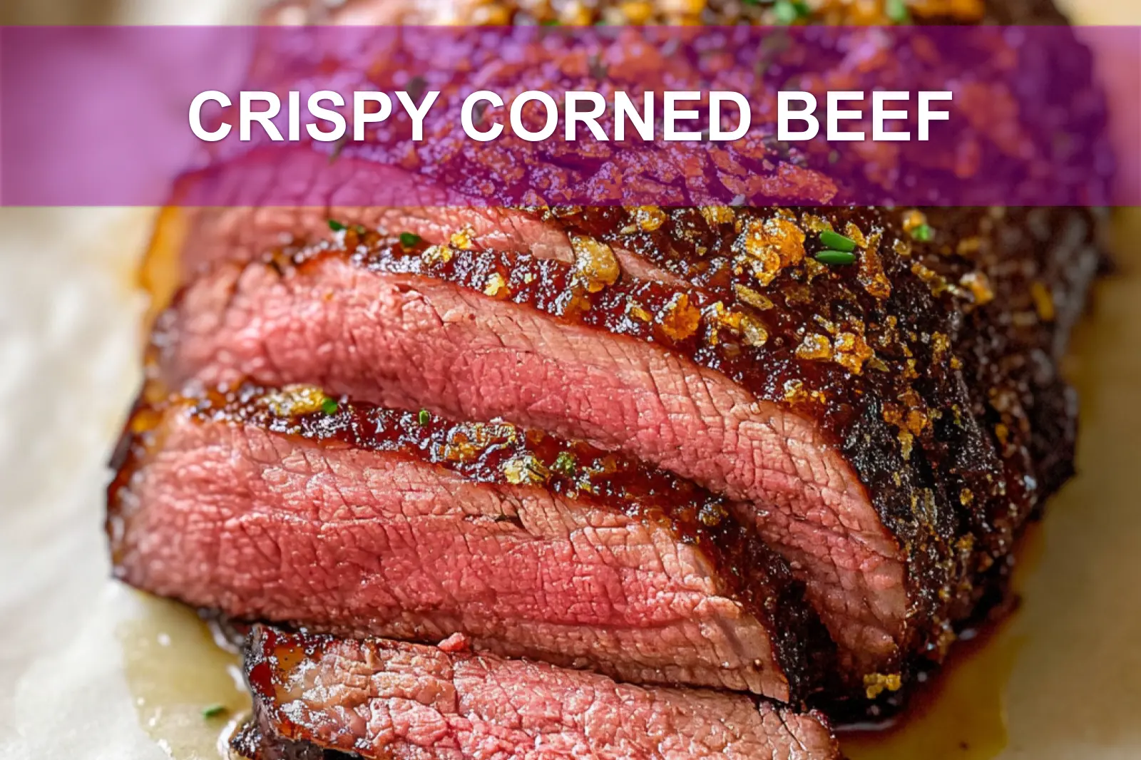 CRISPY CORNED BEEF centered hero view, clean and uncluttered