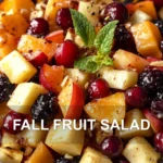 FALL FRUIT SALAD centered hero view, clean and uncluttered