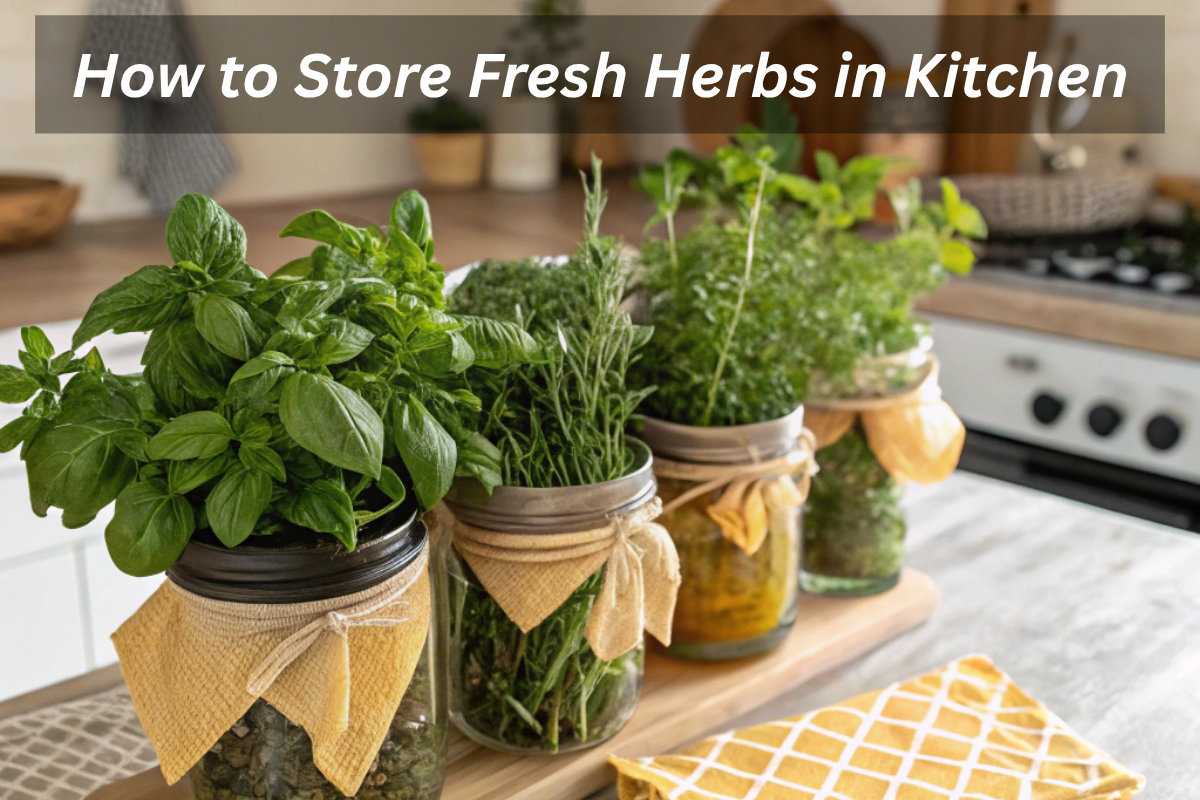 How to Store Fresh Herbs in Kitchen