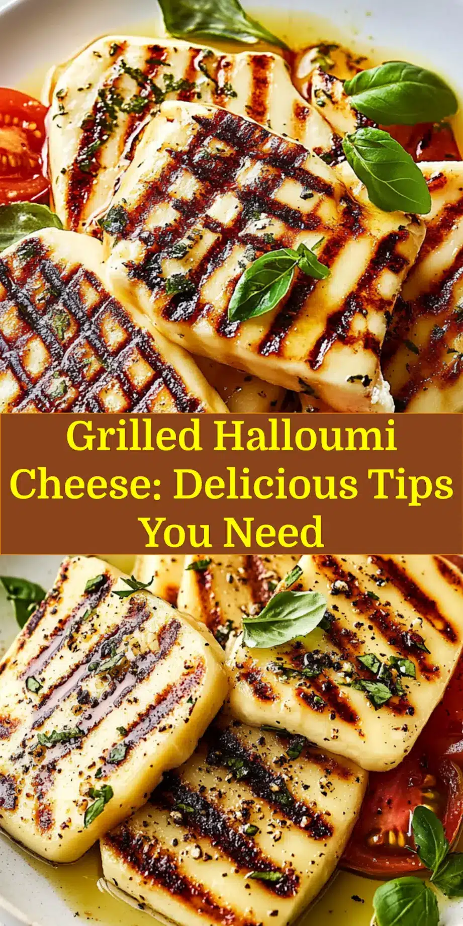 GRILLED HALLOUMI CHEESE centered hero view, clean and uncluttered_pin