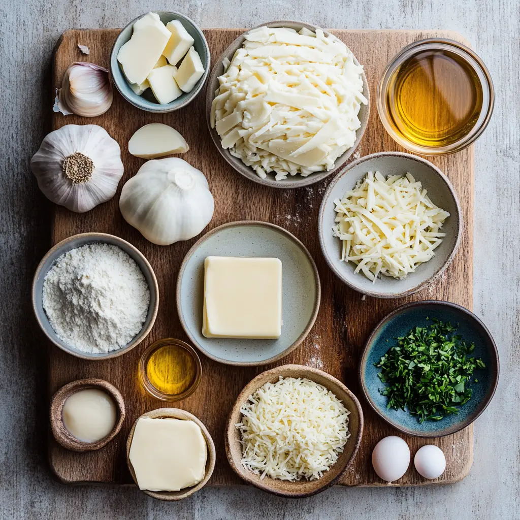 Buttery Cheese Garlic Rolls Easy and Irresistible 5 BUTTERY CHEESE GARLIC ROLLS centered hero view, clean and uncluttered