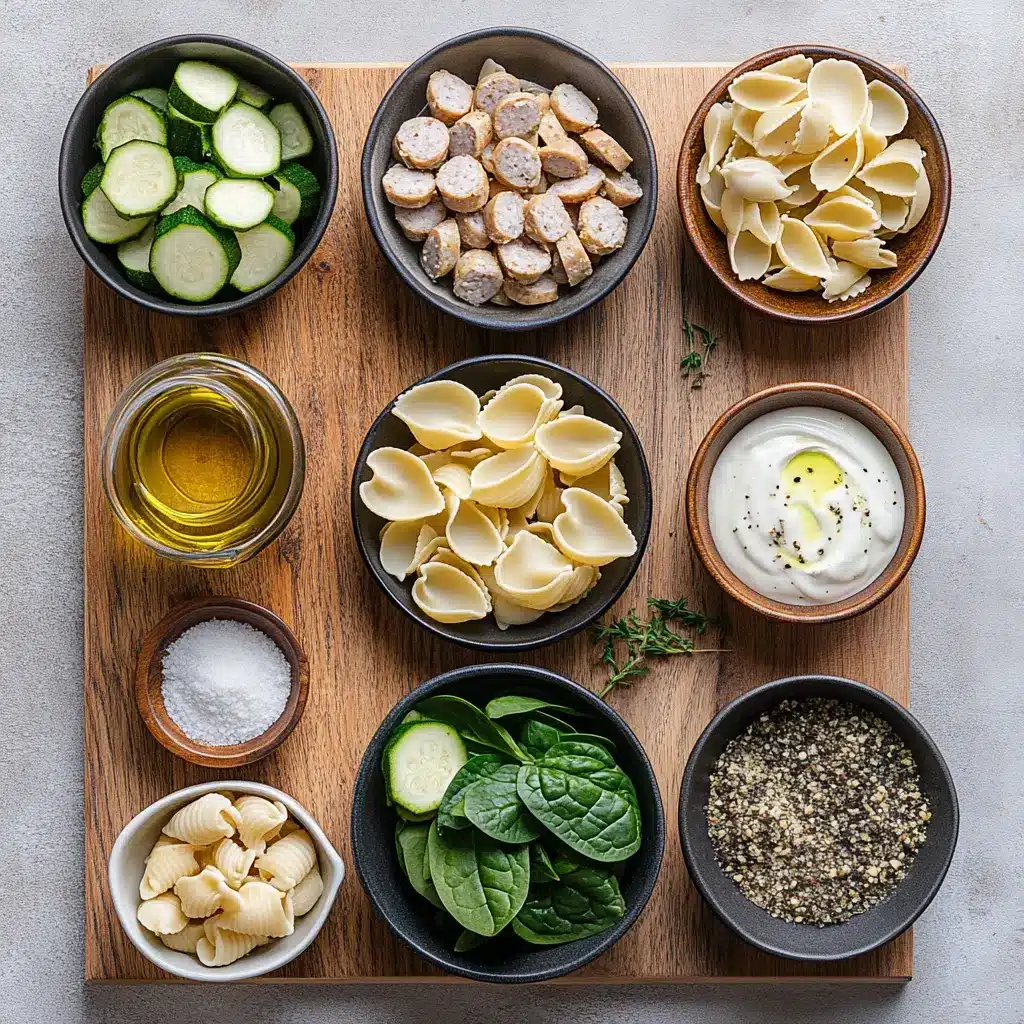 Creamy Protein-Packed Pasta Bowl: Quick Delicious Meals 5 CREAMY PROTEIN PACKED PASTA BOWL centered hero view, clean and uncluttered