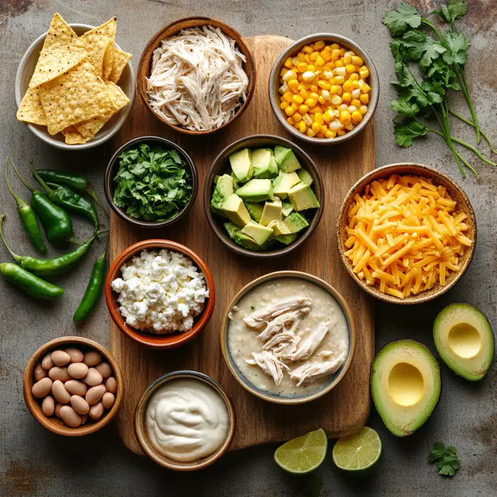 Creamy White Chicken Chili: Simple and Irresistible Recipe 4 CREAMY WHITE CHICKEN CHILI centered hero view, clean and uncluttered